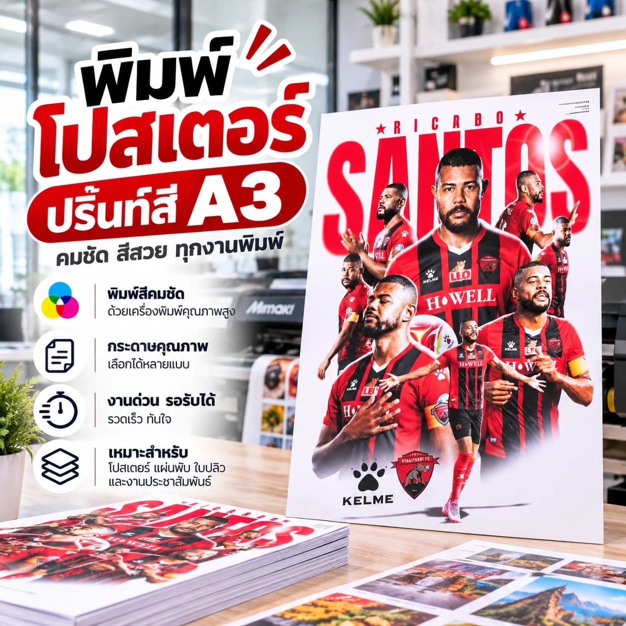 บริการปริ้นท์สี A3 สำหรับโปสเตอร์และงานประชาสัมพันธ์